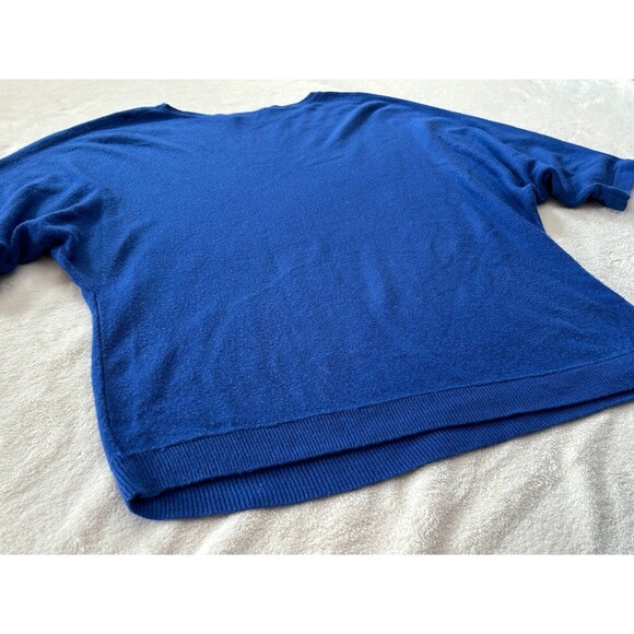 NY&C Dolman Sleeve Sweater size M Cobalt Blue Acrylic - Picture 7 of 9